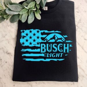 Busch light shirt beer party cute popular trending American flag